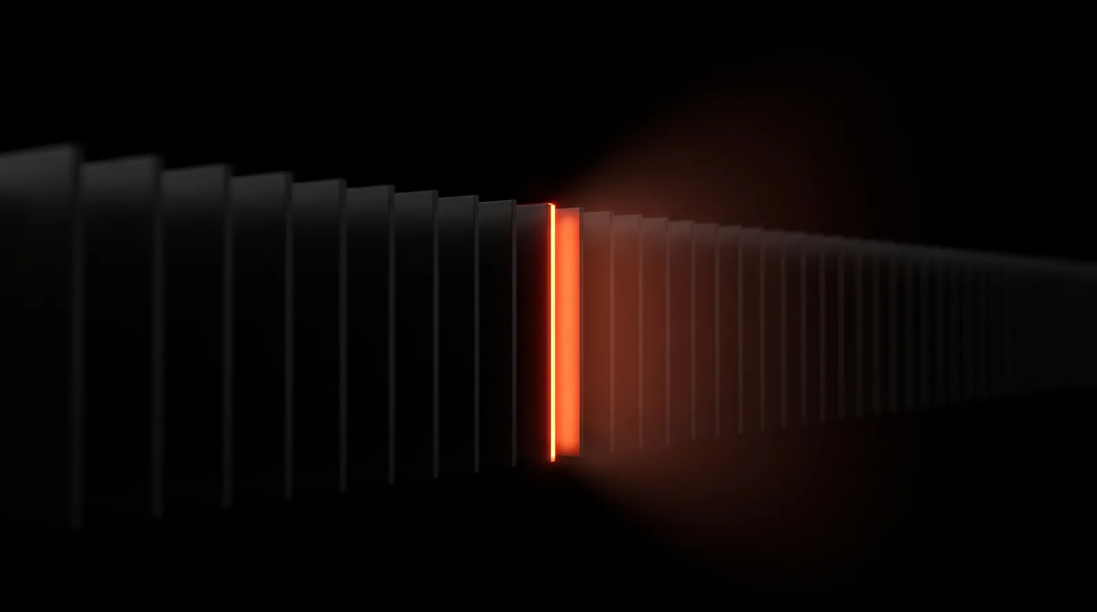 Square tiles in a grid, one of them lit